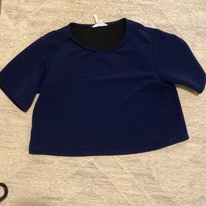BCBG Generation navy and black stripped top. Size M/L